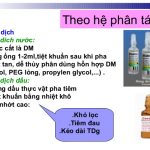 phân loại dung dịch thuốc theo bản chất dung môi